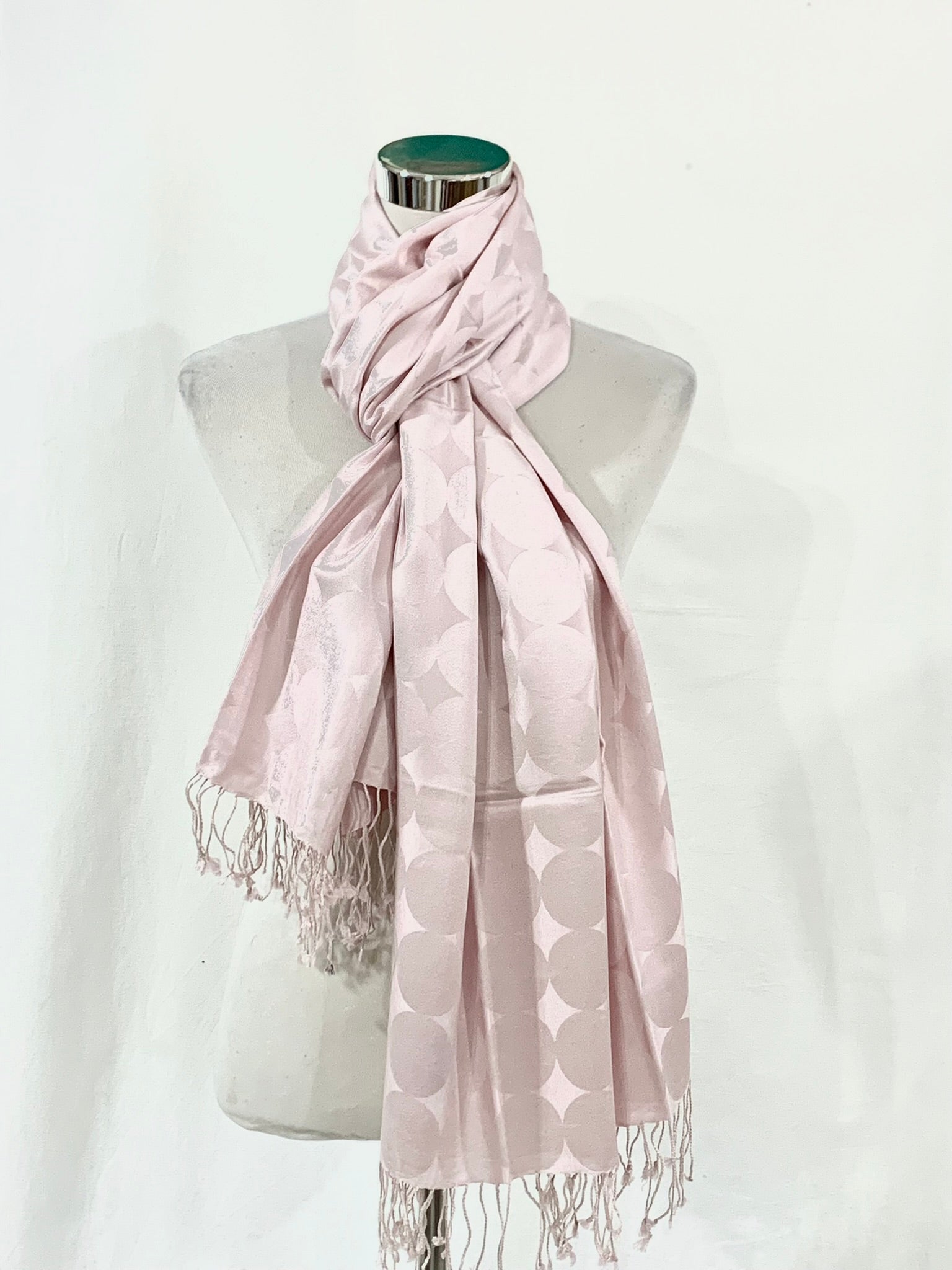 Silk Pale Pink shawl - Colour Cocoon