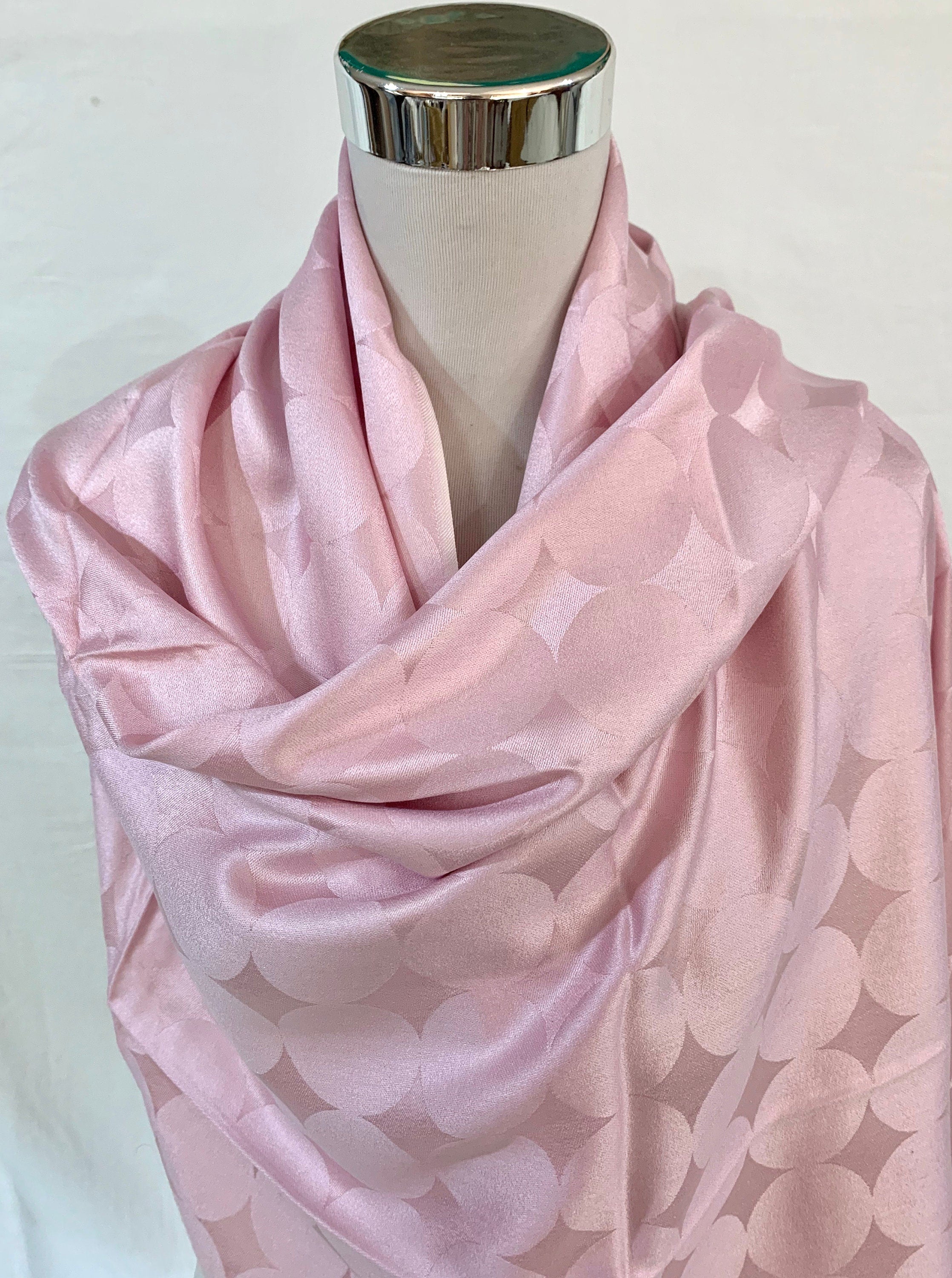 Louis Vuitton Pink Silk Scarves
